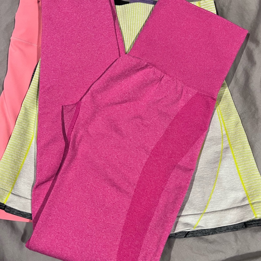 nvgtn contour leggings hot pink